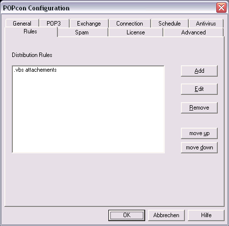 Screenshot: POPcon PRO rules engine setup