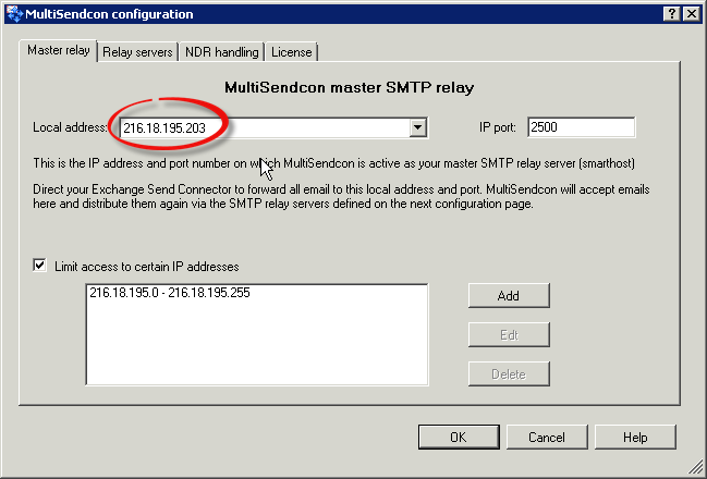 MultiSendcon Master Relay IP config - hier klicken für Vollansicht MultiSendcon Master Relay IP config - hier klicken für Vollansicht