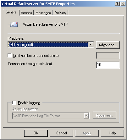 • The settings on tab “General” can normally be left to the defaults. • The settings on tab “General” can normally be left to the defaults.